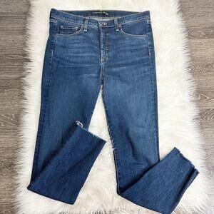 Veronica Beard Womens Jeans Kate 10" Skinny Size 30 Made in USA Dark‎ Rinse